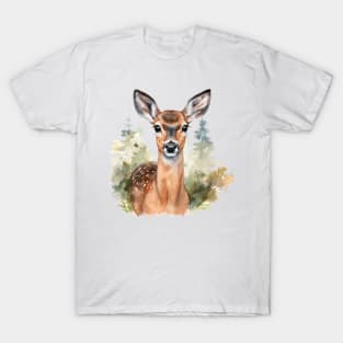 Watercolor Doe 1 T-Shirt